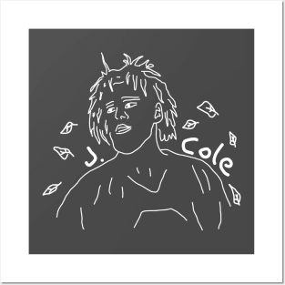 j. cole off seasons drawing art Posters and Art